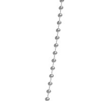 Ball chain 1.8 rhodium-plated