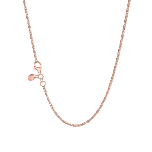Cord chain 1.2 rose gold plated 60cm