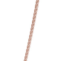 Cord chain 1.2 rose gold plated 60cm