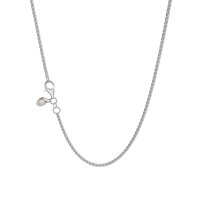 Cord chain 1.2 rhodium-plated 70cm