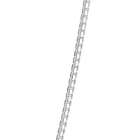 Boxing chain 1.3 rhodium-plated 45cm