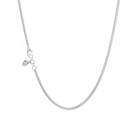 Box chain 1.3 rhodium plated 70cm